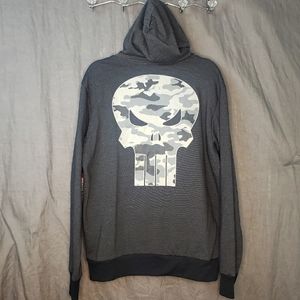 NWT Marvel Camo Punisher Zip Hoodie